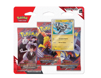 Blister Triplo Pokemon Zebstrika Rivais Predestinados